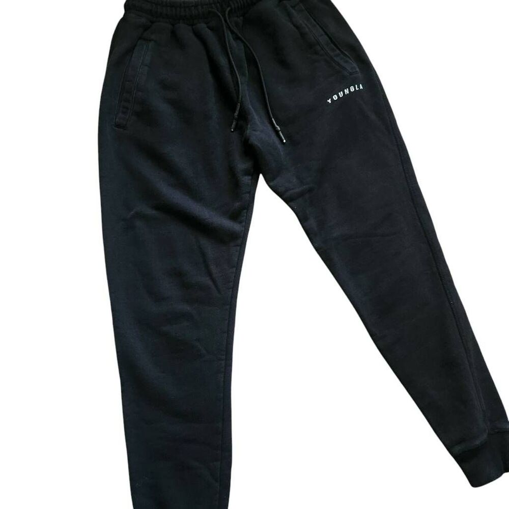 YoungLA Black Track Pants